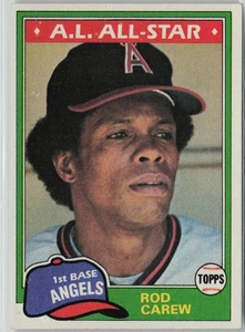 1981 Topps #100 Rod Carew - Picture 1 of 2