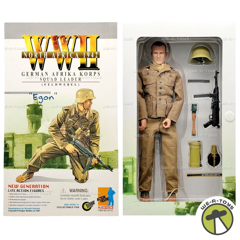 Dragon # 70112 Egon German Afrika Korps Squad Leader / North Africa 1942 MIB