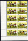 AUSTRALIA 1978 Horse Racing - Peter Pan Corner Block 55c x 10 w. Number MNH (A)