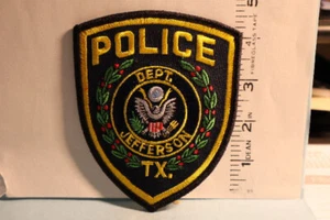 police patch   JEFFERSON POLICE DEPT TEXAS - Picture 1 of 1