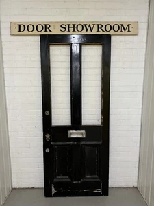 Reclaimed Old Victorian Edwardian Wooden Panel Front Door 2075 or 2080 x 855mm - Picture 1 of 24