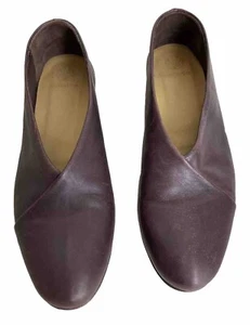 Coclico Women’s Glace Leather Flats Sz 36 1/2 Color Wine Red - Picture 1 of 10