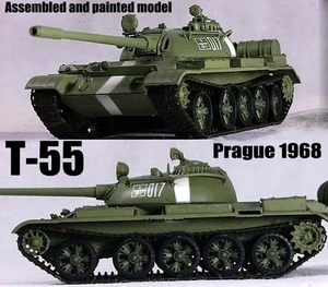 Tanque ruso T-55 ejército de la URSS Praga primavera 1968 1:72 acabado modelo fácil - Imagen 1 de 4