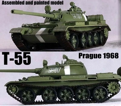 USSR army T-55 Russian tank Prague Spring 1968 1:72 finished Easy Model - Image 1 of 4