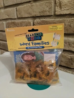 Reading Rods Word Families by Learning Resources 116 Overhead Tiles - Image 1 of 2