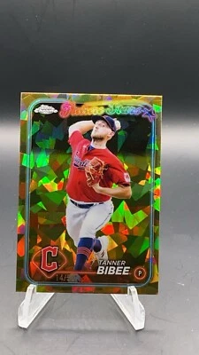 2024 Topps Chrome Sapphire Tanner Bibee Gold Refractor Future Stars 14/50 # 437 - Image 1 of 2