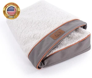 Washable Medium Dog Bed Covers Soft Plush Replacement, Waterproof Dog Bed Liner, - Picture 1 of 6