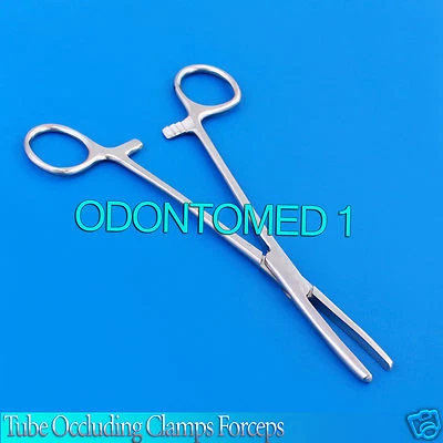 6 abrazaderas de cierre de tubo pinzas mandíbulas lisas de 7" instrumentos quirúrgicos Foto 1 de 3