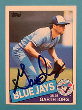 GARTH IORG Hand Signed 1985 Topps #168 Toronto Blue Jays Autograph Auto Card