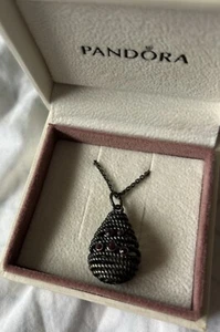 100% Authentic Pandora Hidden Romance Retired Rare Color Necklace 390337rhl-90 - Picture 1 of 17