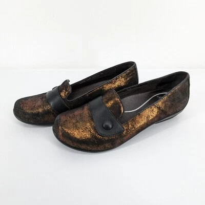 Zapatos mocasines sin cordones Dansko Olena de gamuza metálica para mujer 9,5 EE. UU. 40 UE Foto 1 de 4