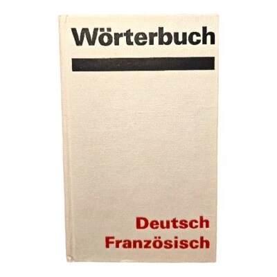 Diccionario Alemán Francés, 1980 DDR Retro Vintage - Imagen 1 de 3