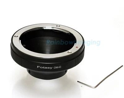 FOTASY Olympus OM lens to 16mm C Mount Cine Film Movie Bolex Video Camera CCTV Adapter