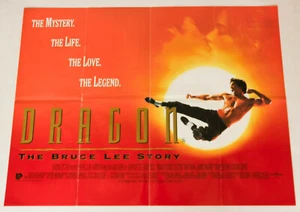 Dragon: The Bruce Lee Story 1993 UK Quad - Jason Scott Lee - Kung Fu Movie - Picture 1 of 3