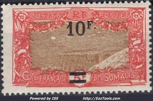 COTE DES SOMALIS PONT DE CHEMIN DE FER A HOLL HOLLI N°120 NEUF ** SANS CHARNIERE - Picture 1 of 2