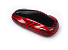 Red Real Carbon Fiber Keyless Key Fob Case Cover For Tesla Model S 2012~2022