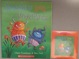 Monsters Love Underpants Bk&CD/Scholastic Listen Center-Please Read Description - Picture 1 of 1