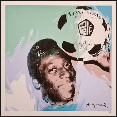 ANDY WARHOL * Pele * lithograph * 50x50 cm * limited # 409/500 CMOA signed - Bild 1 von 4