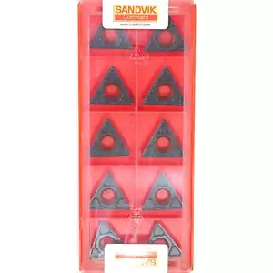10 SANDVIK TCMT 220408-PM - Grade 4325 CNC Lathe Coated Carbide Turning Inserts - Picture 1 of 9