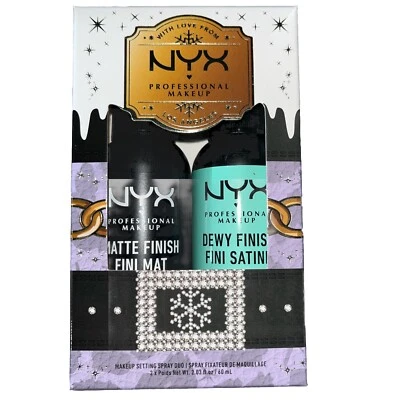 2 NYX Makeup Setting Spray - Matte + Dewy Finish Set "MSS01 & MSS02" New in Box - Image 1 of 4