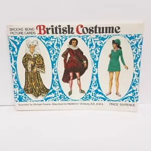 Brooke Bond Tea Cards British Costume Complete Set of 50 Cards in Album - 1967 - Picture 1 of 6