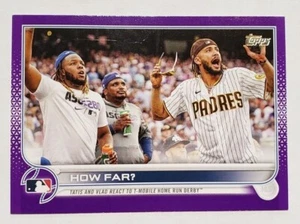 2022 Topps Series 1 Meijer Purple Parallel #320 HOW FAR Tatis Vladimir Guerrero - Picture 1 of 2