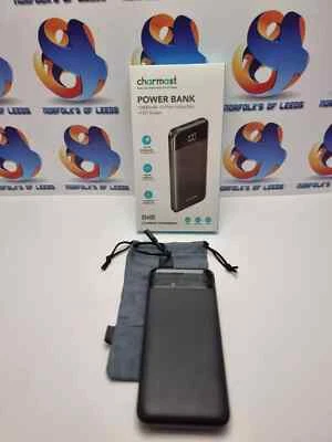 Charmast 10000mAh Fast Charging Power Bank LED Display black usb M - Image 1 of 4