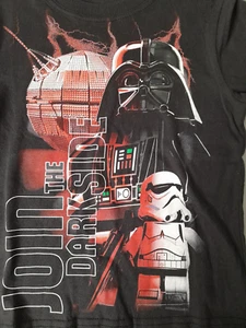 Lego Star Wars Join The Dark Side Darth Vader Stormtrooper T-Shirt Boys Size 4 - Picture 1 of 10