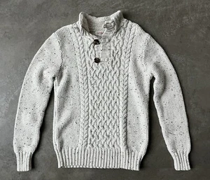 Cat & Jack Boys size 8/10 Cableknit Sweater Buttons Size 8 9 10 - Picture 1 of 10