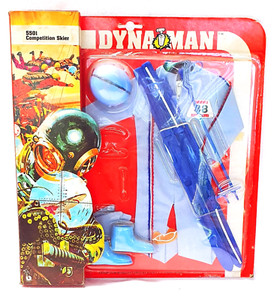 DYNAMAN Barter Toys COMPETITION SKIER GI Joe Action Figure 12" Outfit MOC`76