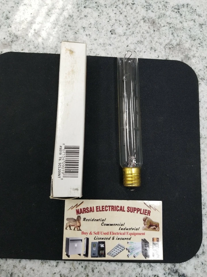 Halco 9019 T6.5CL20INT 20W 130V T6.5 Clear Intermediate Base E17 (BOX#8) - Image 1 of 3