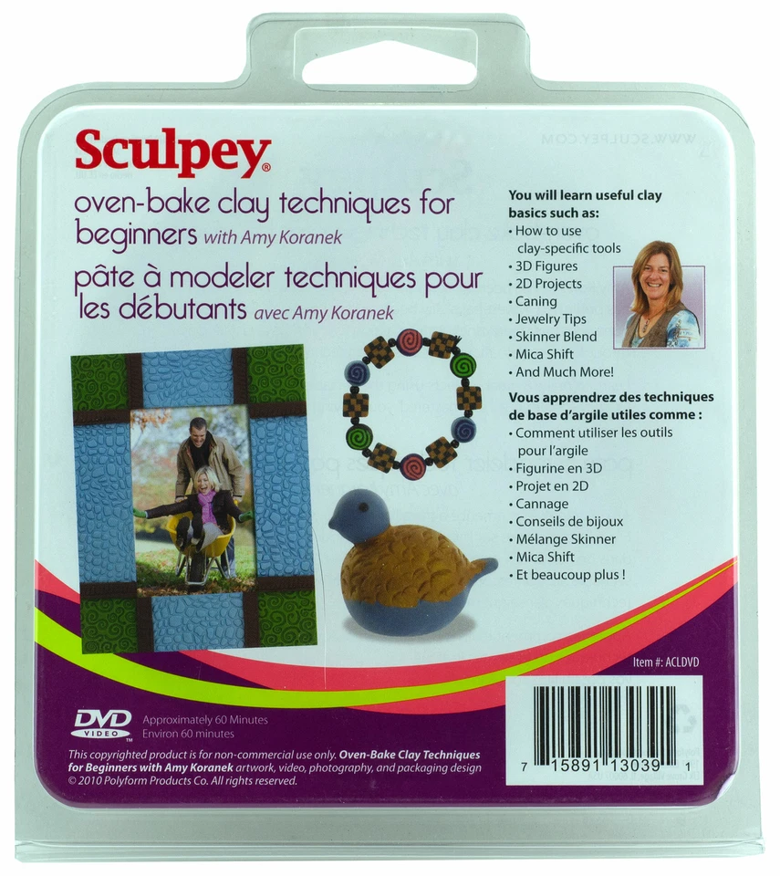 Técnicas de arcilla para horno Sculpey DVD para principiantes con Amy Koranek Foto 1 de 1