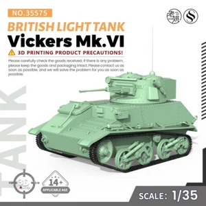 SSMODEL SS35575 1/35 Kit Modelo Militar British Vickers Mk.VI Tanque Ligero GUERRA WoT - Imagen 1 de 5