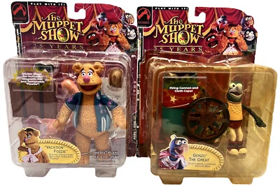 Juego de 2 figuras de acción The Muppet Show 25 años serie 2 Fozzie y Gonzo daños Foto 1 de 4