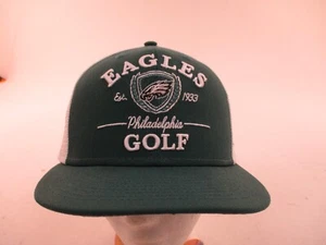 New Era Philadelphia Eagles Golf Club Crest Snapback Hat One Size Green Mesh - Picture 1 of 10