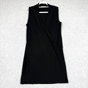 Bryn Walker Dress Womens Small Faux Wrap Twist Dress Bamboo Organic Lagenlook - Picture 1 of 13