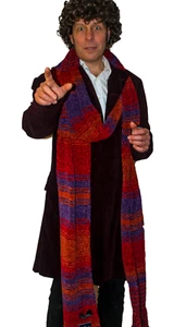 Doctor Who Scarf Season 18 4th Doctor Tom Baker 13ft Burgundy Dr Who Scarves - Picture 1 of 21