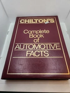 Libro completo de hechos automotrices de Chilton 1981 libro de tapa dura vintage - Imagen 1 de 7