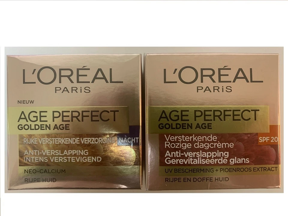 Loreal L`oreal Golden Age Perfect Tagescreme & Nachtpflege  2x 50ml  - Bild 1 von 1