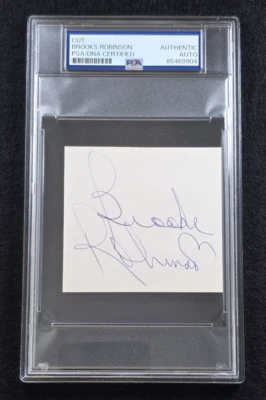BROOKS ROBINSON Corte Grande Firma-HOF-BALTIMORE ORIOLES-PSA Foto 1 de 4