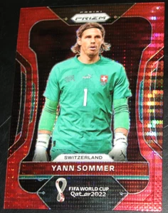 2022 Prizm World Cup Yann Sommer Red Breakaway JERSEY # 01/99 #272 Switzerland - Picture 1 of 2