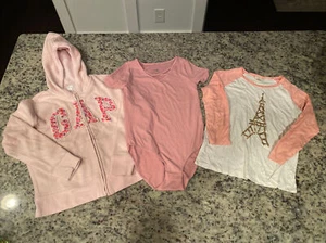 Girl Gap/J.Crew/Justice Lot Large 11-12 Hooded Sweatshirt Jacket Long Sleeve Tee - Picture 1 of 6