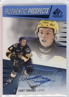 2023-24 Upper Deck SP Game Used CHL Edition Blue Auto Carey Terrance #12 Auto - Image 1 of 2