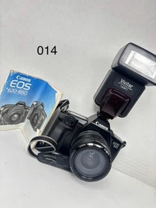 Canon EOS 630 35mm SLR Film Camera With Vivitar 730AFC - Picture 1 of 10
