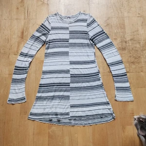 Free People Dress Womens Size Small Rave On White Striped Knit Long Sleeve - Picture 1 of 10