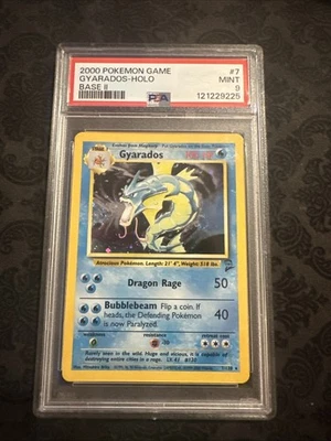 Pokemon 2000 Gyarados Holo Rare Mint Card Base Set 2, PSA 9, 7/130, Graded - Image 1 of 2
