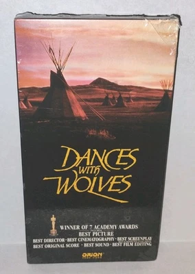 Dances With Wolves VHS Movie Tape NWT Sealed 1990 Orion 8768 ISBN 1562550888 - Image 1 of 4