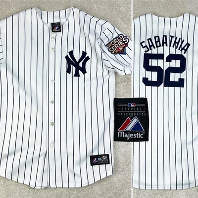 Majestic 2009 New York Yankees World Series #52 CC Sabathia Jersey Youth X Large - Image 1 of 4
