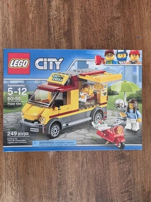 LEGO City 60150 Pizza Van Scooter Food Truck Entrega Chef Foto 1 de 4