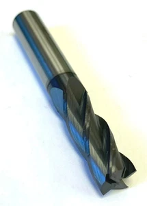 1 PC 3/8" 4 FLUTE CARBIDE END MILL - REGULAR LENGTH - TiALN COATED USA - Picture 1 of 6